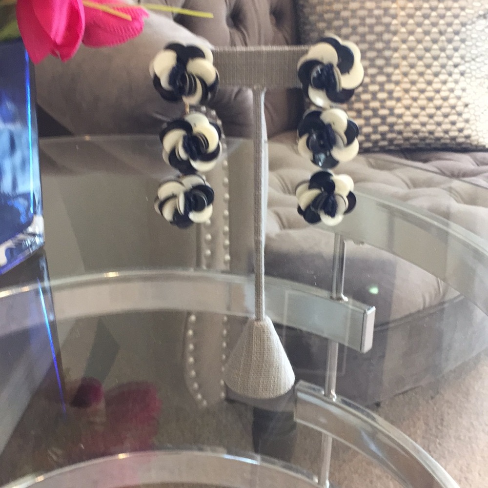 J Crew 3 tiered earrings